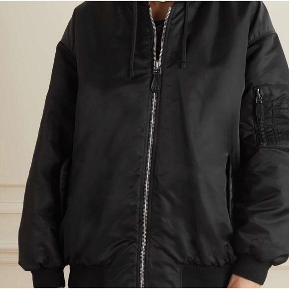 Givenchy Oversized hooded jersey/shell bomber Size 34/36 Fits US size 6 - Picture 4 of 10